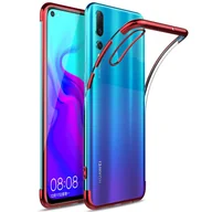 Etui i futerały do telefonów - Pokrowiec TPU do etui Huawei P30 Silikonowe etui przezroczyste z kolorowym brandingiem etui na telefon - miniaturka - grafika 1