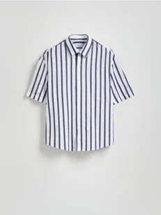 Reserved - Koszula w paski comfort fit - granatowy - Koszule męskie - miniaturka - grafika 1