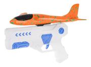 Zabawki militarne - Samolot Z Pistoletem Wyrzutnią Biały - miniaturka - grafika 1