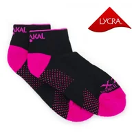 Skarpetki damskie - Skarpetki Karakal Socks X2+ Female Trainer Black/Pink-36-41 - miniaturka - grafika 1