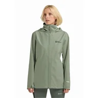 Kurtki damskie - Damska kurtka przeciwdeszczowa Jack Wolfskin TRAILTIME 2L JKT W mint leaf - L - miniaturka - grafika 1