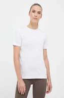 Koszulki sportowe damskie - Reebok t-shirt treningowy Workout Ready kolor biały - miniaturka - grafika 1