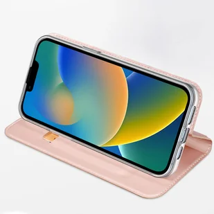 Dux Ducis Skin Pro kabura etui pokrowiec z klapką iPhone 14 Max złoty - Etui i futerały do telefonów - miniaturka - grafika 17