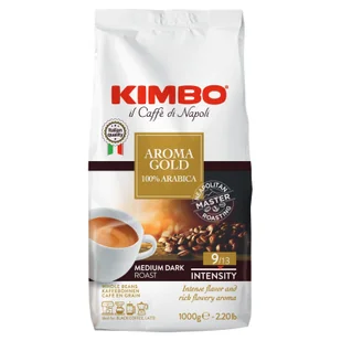 Kawa ziarnista 1000g KIMBO 100% Arabica (8002200102180) - Kawa - miniaturka - grafika 2