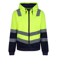 Bluzy męskie - Regatta Professional Męska Bluza z Kapturem Odblaskowa Hoodie Żółty, Rozmiar: Xxl - miniaturka - grafika 1
