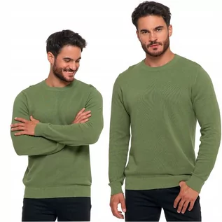 Swetry męskie - ﻿Sweter Męski Elegancki Klasyczny Bawełniany Modny 100% Bawełna MORAJ L - grafika 1