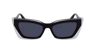 Okulary przeciwsłoneczne - Calvin Klein Damskie okulary przeciwsłoneczne CKJ23656S, czarny kryształ, jeden rozmiar, Czarny kryształ, Rozmiar uniwersalny - grafika 1