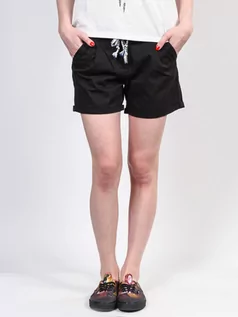 Spodnie i spodenki dla dziewczynek - Element ALKA black kobiety spodenki płócienne - 28 - grafika 1