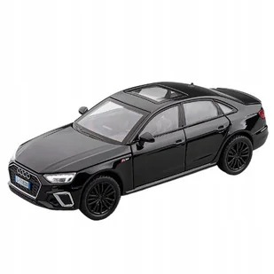 AUDI A4 METALOWY MODEL SAMOCHODU 1:32 DŹWIĘK ŚWIATŁO CZARNY PREZENT - Zabawki zdalnie sterowane - miniaturka - grafika 1
