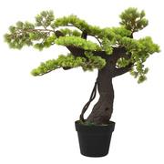 Sztuczne kwiaty - vidaXL Sztuczne bonsai z cyprysu, z doniczką, 75 cm, zielone - miniaturka - grafika 1