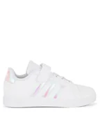 Buty dla dziewczynek - adidas Sneakersy GRAND COURT 2.0 EL C IE3851 Biały - miniaturka - grafika 1