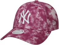 Czapki i chusty sportowe męskie - Czapka 9Forty MLB Tie Dye Yankees by New Era, intensywny róż, One Size - miniaturka - grafika 1