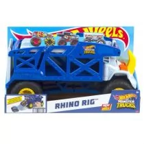 Mattel Monster Trucks Transportowiec ciężarowy Nosorożec HFB13 - Samochody i pojazdy dla dzieci - miniaturka - grafika 2