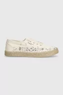 Espadryle damskie - Pepe Jeans espadryle PLS10414 kolor beżowy JADE PRINT - miniaturka - grafika 1