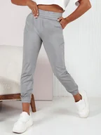 Spodnie sportowe damskie - Spodnie dresowe damskie FASHIONCORE szare Dstreet UY2158 - miniaturka - grafika 1