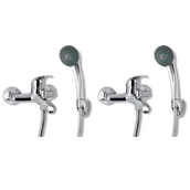 Baterie wannowe i prysznicowe - vidaXL Prysznicowe baterie mieszające, 2 szt. - miniaturka - grafika 1