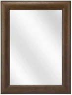 Lustra - Ciemnobrązowe lustro drewniane wiszące A4-K59 - miniaturka - grafika 1