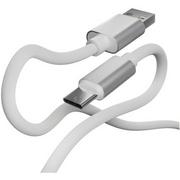Kable USB - ARKAS Kabel USB USB Typ-C 1 m BC-10 WHITE BC-10 WHITE - miniaturka - grafika 1