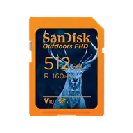 Karty pamięci - SanDisk Outdoors FHD SDXC UHS-I Card - 512GB Single Pack - SDSDUWL-512G-GN6VN - miniaturka - grafika 1