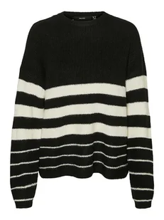 Vero Moda Sweter w kolorze czarno-białym - Swetry damskie - miniaturka - grafika 1
