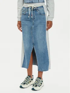 Desigual Spódnica jeansowa Pekin 24WWFD06 Niebieski Regular Fit - Spódnice - miniaturka - grafika 1