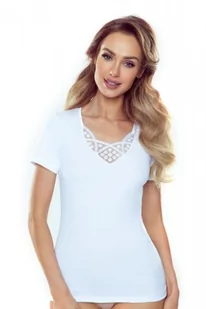 Eldar Bretta biała koszulka damska - Piżamy damskie - miniaturka - grafika 1