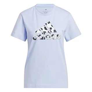 Koszulki i topy damskie - adidas Damska koszulka Graphic Tee (Short Sleeve) W Anml G T, Blue Dawn, H52226, XS - grafika 1