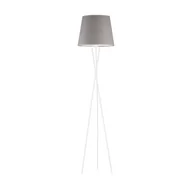 Lampy stojące - Lampa podłogowa na trzech metalowych nogach, Lysne, Tokio velur, Szary - miniaturka - grafika 1