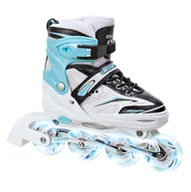 Rolki - Croxer, Rolki regulowane, Novum, biało-miętowe, rozmiar 39/42 - miniaturka - grafika 1