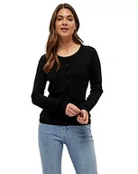 Swetry damskie - Minus 33 Damski sweter z kardigan New Laura, Czarny, XXL - miniaturka - grafika 1