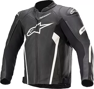 Alpinestars Faster V2 skórzana kurtka czarna/biała - Odzież motocyklowa - miniaturka - grafika 1