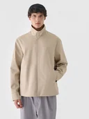 Kurtki męskie - Męska kurtka przejściowa Outhorn OTHWAW24TJACM231 - beżowa - miniaturka - grafika 1