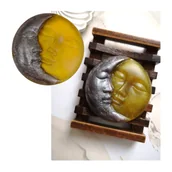 Mydła - Dwukolorowe mydło DZIEŃ I NOC złoto srebro prezent dla niej dla niego gin i limonka - miniaturka - grafika 1