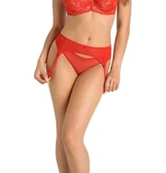 Skarpetki damskie - Pas do pończoch Eleonora czerwony, Teyli - miniaturka - grafika 1