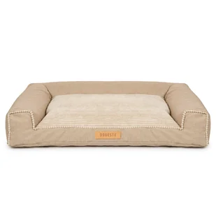 Legowisko dla psa beżowe + sztruks XL - Legowiska dla psów - miniaturka - grafika 1