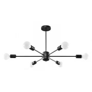 Czarny duży żyrandol industrialny - 3X S497 Z5-P86 - Lampy sufitowe Czarny duży żyrandol industrialny - 3X S497 Z5-P86 - Lampy sufitowe - miniaturka - grafika 1