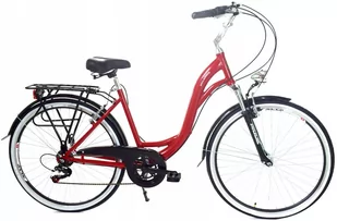 Dallas Bike City Alu 7Spd 28 cali Czerwony - Rowery - miniaturka - grafika 1