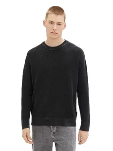 TOM TAILOR Denim sweter męski, 2999 - Black, XL - Swetry męskie - miniaturka - grafika 1