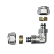 Łączniki, trójniki, kształtki - kolanko 90° 20x20x2 Invena Prov - miniaturka - grafika 1