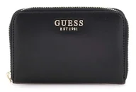 Portfele - Guess Laurel Slg Medium Zip Around, czarne, Taglia Unica - miniaturka - grafika 1