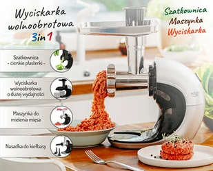 AD 4131 Wyciskarka wolnoobrotowa  3w1 - wyciskarka - maszynka - szatkownica - Sokowirówki - miniaturka - grafika 10