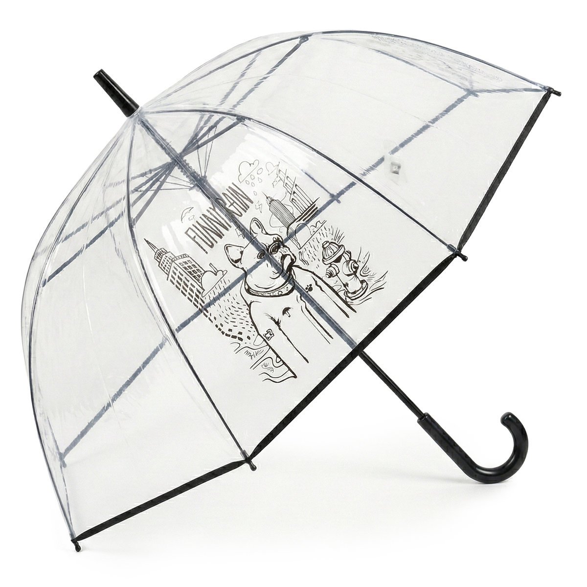 DUŻY PARASOL PRZEZROCZYSTY SKŁADANY AUTOMAT PARASOLKA DAMSKI MĘSKI