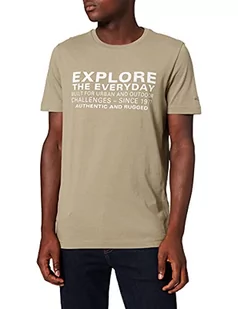 camel active T-shirt męski 4096466t06, khaki, S - Koszulki męskie - miniaturka - grafika 1