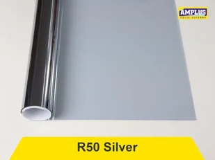 Folia przeciwsłoneczna wewnętrzna R50 Silver - Lite Solar - Akcesoria do okien - miniaturka - grafika 1