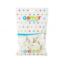 GEMAR Balony Premium białe pastelowe 26cm/10" - 100 szt. - Balony i akcesoria - miniaturka - grafika 1