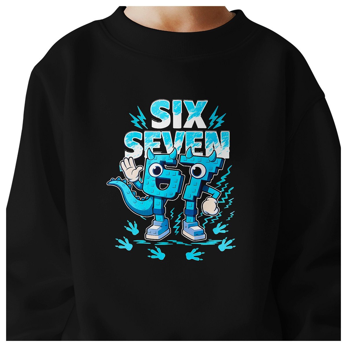 BLUZA DZIECIĘCA 67 SIX SEVEN KLOCKI VIRAL DLA CHŁOPCA DZIEWCZYNKI 110-116