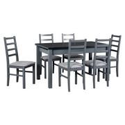 Stoły z krzesłami - Zestaw stół i 6 krzeseł drewnianych MODENA 1 XL + NILO 8 - miniaturka - grafika 1