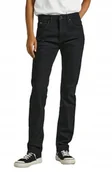 Spodnie damskie - PEPE JEANS SPODNIE JEANSOWE CZARNE ZAMEK 25/30 P9A - miniaturka - grafika 1