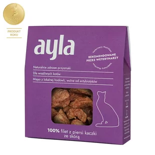 AYLA Filet z piersi kaczki ze skórą Liofilizowany dla kota - Przysmaki dla kotów AYLA Filet z piersi kaczki ze skórą Liofilizowany dla kota - Przysmaki dla kotów - miniaturka - grafika 1