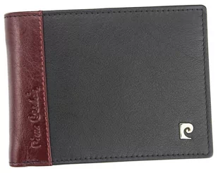 Pierre Cardin, Portfel skórzany męski, Tilak30 8805, czarny/czerwony, ochrona RFID - Portfele - miniaturka - grafika 1
